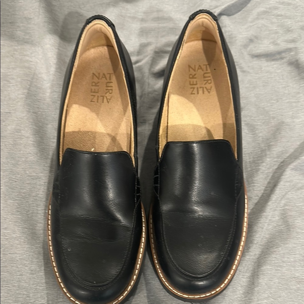 Naturalizer  Black Slip-On Loafers